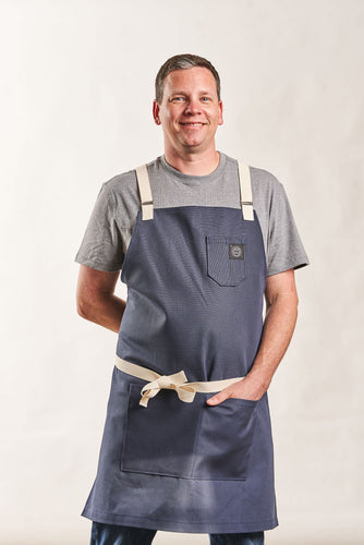 Navy Canvas Apron