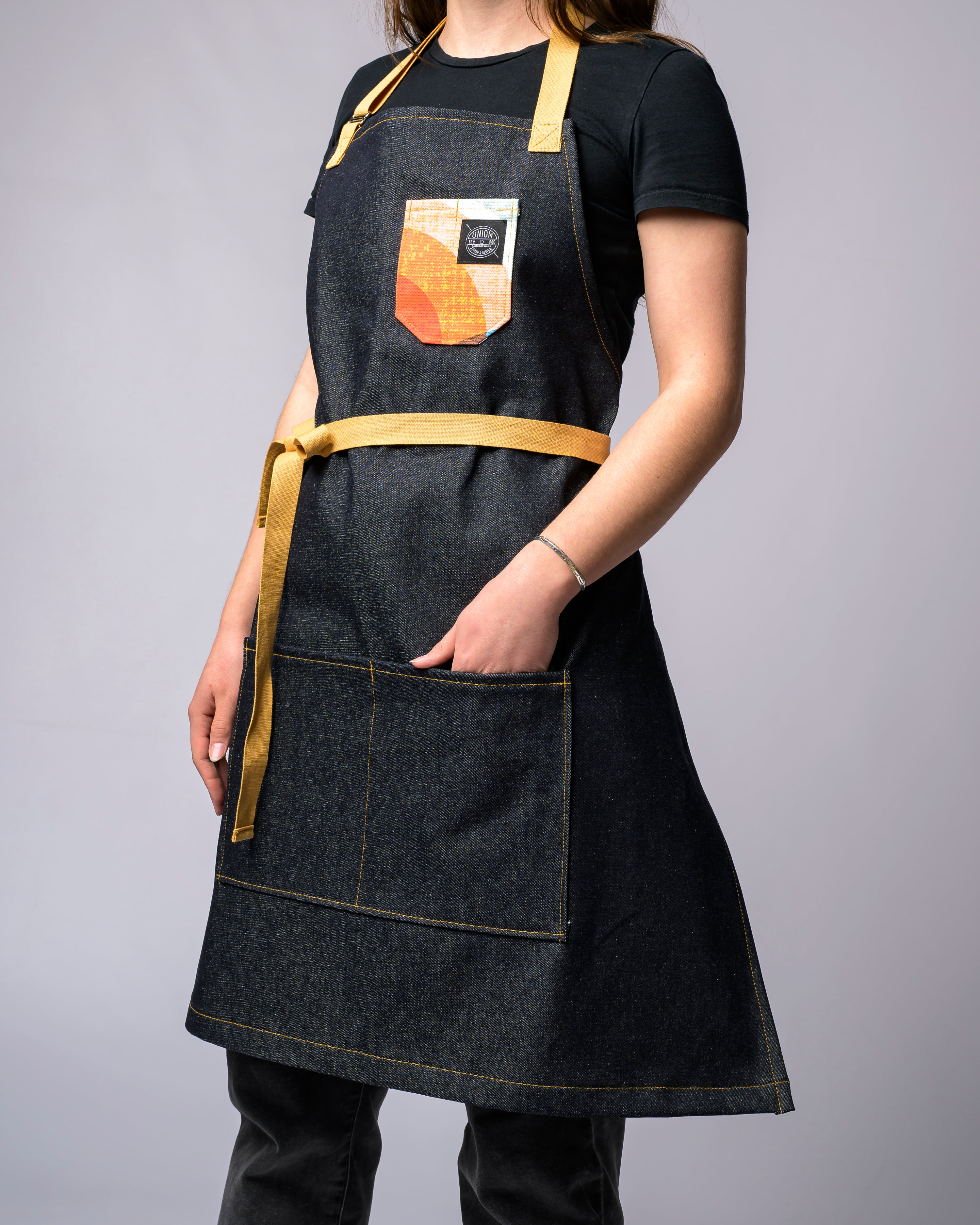 Mid Mod Denim Apron – Union Stitch & Design